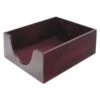 Carver™ Carver Double-Deep Hardwood Stackable Desk Trays, 1 Section, Legal Size Files, 10.13" X 12.63" X 5", Mahogany