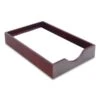 Carver™ Carver Hardwood Stackable Desk Trays, 1 Section, Legal Size Files, 10.25" X 15.25" X 2.5", Mahogany