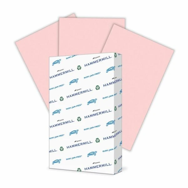 Hammermill Super-Premium Colored Paper, 20 Lb., 8.5" X 14", Pink, 500 Sheets/Ream 3 Hammermill Super-Premium Colored Paper, 20 Lb., 8.5" X 14", Pink, 500 Sheets/Ream