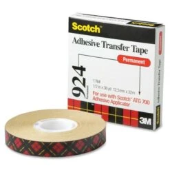 Scotch ATG Adhesive Transfer Tape, Permanent, Holds Up To 0.5 Lbs, 0.5" X 36 Yds, Clear -Office Supplies Shop c507be172eac3f97f671724bb672937a0b
