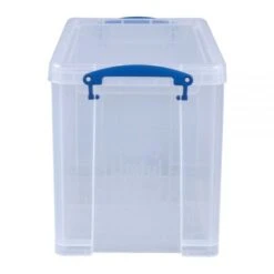 Really Useful Box Plastic Storage Box, 19 Liters, 14-1/2" X 10-1/4" X 11-1/8", Clear