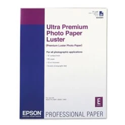 Epson® Epson Ultra Premium Photo Paper, 10 Mil, 17 X 22, Luster White, 25/Pack