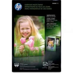 HP Everyday Glossy Photo Paper, 8 Mil, 4 X 6, Glossy White, 100/Pack -Office Supplies Shop c5a9d3305e4a3d80009c3b9a353ac2d90c