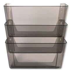 Deflecto DocuPocket Three-Pocket File Partition Set, 3 Sections, Letter Size, 13" X 7" X 20", Smoke, 3/Set -Office Supplies Shop c5e4a7d629fac6063087c7a44643c5cd4c