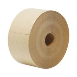 General Supply Glass-Fiber Reinforced Gummed Kraft Sealing Tape, 3" Core, 3" X 375 Ft, Brown, 8/Carton