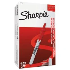 Sharpie Retractable Permanent Marker, Fine Bullet Tip, Red -Office Supplies Shop c8f99a5e2c0658cf4b5406038ba5965dca