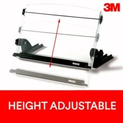3M In-Line Adjustable Desktop Copyholder,150 Sheet Capacity, Plastic, Black/Clear -Office Supplies Shop c90c511b103a31f75ca23e85b79d886a2c