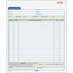 TOPS Purchase Order Book, 22 Lines, Two-Part Carbonless, 8.38 X 10.19, 50 Forms Total 10 TOPS Purchase Order Book, 22 Lines, Two-Part Carbonless, 8.38 X 10.19, 50 Forms Total -Office Supplies Shop c959d55ba791a78ec542918a54e14d5ff0