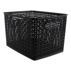 Advantus Weave Bins, 13.88 X 10.5 X 8.75, Black, 2/Pack 8 Advantus Weave Bins, 13.88 X 10.5 X 8.75, Black, 2/Pack -Office Supplies Shop c9676c7cf7fb4b0c0a7d62a675752497dd
