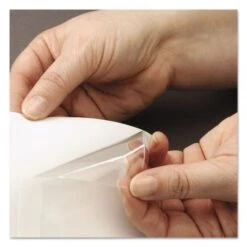 Smead Self-Adhesive Poly Pockets, Top Load, 6.25 X 4.56, Clear, 100/Box -Office Supplies Shop cd25545fe56b6edc5a92d44b677dfaa29e