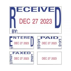 Trodat® Trodat Professional 5-in-1 Date Stamp, Self-Inking, 1 X 1.63, Blue/Red -Office Supplies Shop cd494c92dea515982288dc7e1239cab947