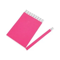 Advantus Crowd Management Wristbands, Sequentially Numbered, 9.75" X 0.75", Neon Pink, 500/Pack