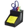 Victor Midnight Black Collection Pencil Cup With Note Holder, 2 Compartments, MDF/Frosted Glass/Faux Leather, 4 X 6.3 X 4.5, Wood -Office Supplies Shop cdbc31a9210097629d5d92c56ae1cf5de6