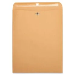 Business Source Gummed 12" X 15 1/2" Clasp Envelopes