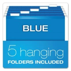 Pendaflex Desktop File With Hanging Folders, Letter Size, 6" Long, Blue -Office Supplies Shop cfe8de50ae158c17af06b418ca50f91599