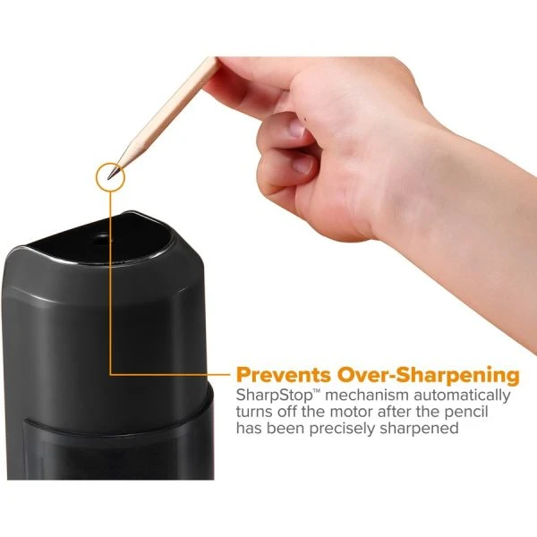 Bostitch Vertical Electric Pencil Sharpener, AC-Powered, 4.5 X 3.75 X 5.5, Black 6 Bostitch Vertical Electric Pencil Sharpener, AC-Powered, 4.5 X 3.75 X 5.5, Black - Image 4