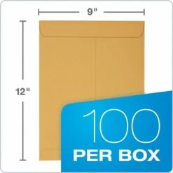 Quality Park Redi-Strip Catalog Envelope, #10 1/2, Cheese Blade Flap, Redi-Strip Adhesive Closure, 9 X 12, Brown Kraft, 100/Box -Office Supplies Shop d14d9c48c513f2ab8cbfd98fd06354e769
