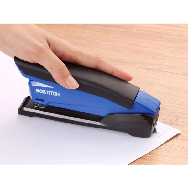 Bostitch InPower Spring-Powered Desktop Stapler, 20-Sheet Capacity, Blue 7 Bostitch InPower Spring-Powered Desktop Stapler, 20-Sheet Capacity, Blue - Image 5