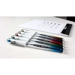 Uniball Vision Elite Liquid Ink Rollerball Pens, Bold Point, 0.8 Mm, White Barrel, Blue/Black Ink, Pack Of 12 17 Uniball Vision Elite Liquid Ink Rollerball Pens, Bold Point, 0.8 Mm, White Barrel, Blue/Black Ink, Pack Of 12 -Office Supplies Shop d32eb643dd2803d0d1cc9a45f77a22e389