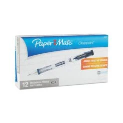 Paper Mate Clear Point Mechanical Pencil, 0.5 Mm, HB (#2.5), Black Lead, Black Barrel