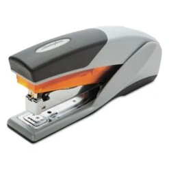 Swingline Optima 25 Reduced Effort Stapler, 25-Sheet Capacity, Gray/Orange