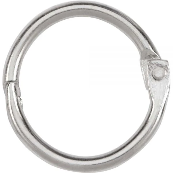 ACCO Metal Book Rings, 0.75" Diameter, 100/Box 5 ACCO Metal Book Rings, 0.75" Diameter, 100/Box - Image 3