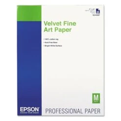 Epson® Epson Velvet Fine Art Paper, 17 X 22, White, 25/Pack