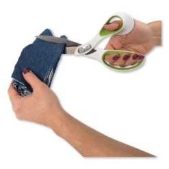 Westcott CarboTitanium Bonded Scissors, 9" Long, 4.5" Cut Length, White/Green Bent Handle 9 Westcott CarboTitanium Bonded Scissors, 9" Long, 4.5" Cut Length, White/Green Bent Handle -Office Supplies Shop d9e375ad38e6bfe5f1baddbb52885ae74d