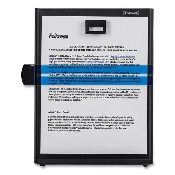 Fellowes Metal Copyholder, 200 Sheet Capacity, Steel, Black 6 Fellowes Metal Copyholder, 200 Sheet Capacity, Steel, Black - Image 4