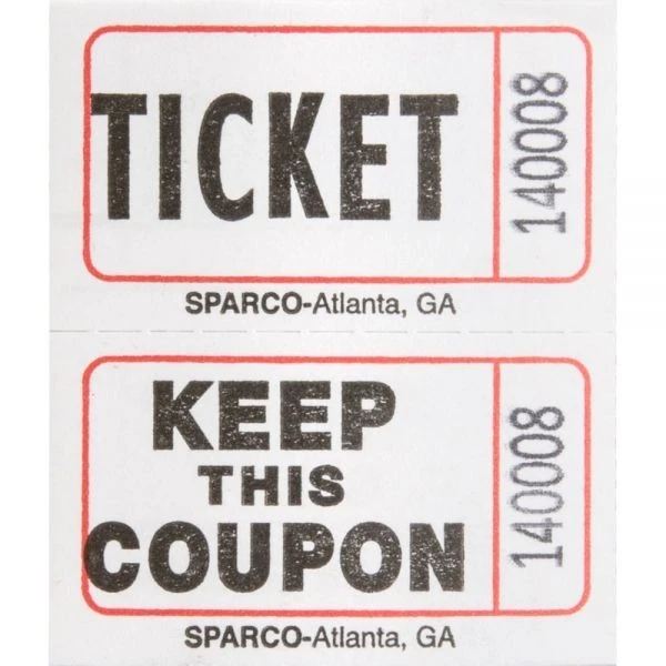 Sparco Admit One Double Roll Tickets 7 Sparco Admit One Double Roll Tickets - Image 5