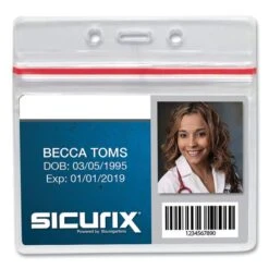 SICURIX Sealable Cardholder, Horizontal, 3.75 X 2.62, Clear, 50/Pack -Office Supplies Shop dad6d305dbae6e9aff90a17253f7864cbd