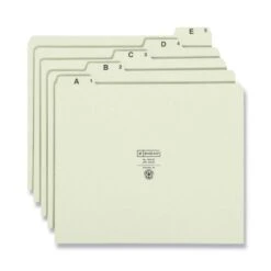 Smead Alphabetic Top Tab Indexed File Guide Set, 1/5-Cut Top Tab, A To Z, 8.5 X 11, Green, 25/Set -Office Supplies Shop db4d0d757000d63680e0a7bb59d1e49c4e