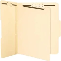 Smead Self-Adhesive Folder Dividers With Twin-Prong Fasteners For Top/End Tab Folders, 1 Fastener, Letter Size, Manila, 25/Pack -Office Supplies Shop db6cfee8e77da34c3e941aa4446c8863ea