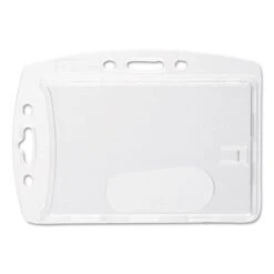 Durable Replacement Card Holder, Vertical/Horizontal, Polystyrene, 10/Pack