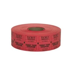 Ticket Roll, Double Coupon, Roll Of 2,000 Tickets, Assorted (No Color Choice) -Office Supplies Shop de70728ba48e01d56940bec4b970da341b