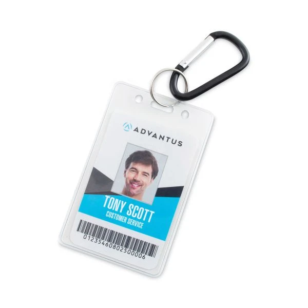 Advantus Carabiner Key Chains, (10) 1" X 2" Black Carabiners, (10) 1" Dia Silver Key Rings, Aluminum 8 Advantus Carabiner Key Chains, (10) 1" X 2" Black Carabiners, (10) 1" Dia Silver Key Rings, Aluminum - Image 6