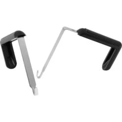 Quartet Adjustable Cubicle Hangers, For 1.5" To 3" Thick Partition Walls, Aluminum/Black, 2/Set -Office Supplies Shop e090027524d648cbe454e11f01ea940246