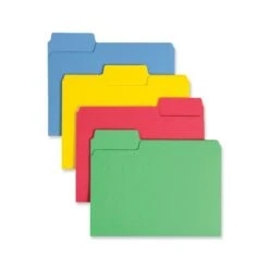 Smead SuperTab Colored File Folders, 1/3-Cut Tabs: Assorted, Letter Size, 0.75" Expansion, 14-pt Stock, Assorted Colors, 50/Box -Office Supplies Shop e09ac8a95caf2d41256a8fcb993bc48702