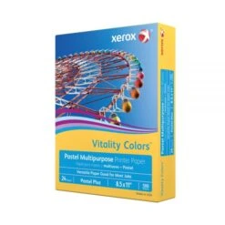 Xerox™ Xerox Vitality Colors Pastel Plus Color Multi-Use Printer & Copier Paper, Letter Size (8 1/2" X 11"), Ream Of 500 Sheets, 24 Lb, 30% Recycled, Goldenrod -Office Supplies Shop e143c707a73a8ff22d50945a49423524b6
