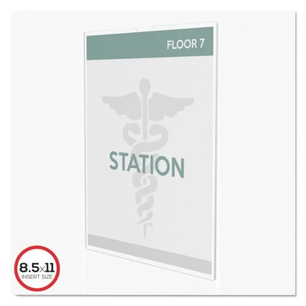 Deflecto Superior Image Cubicle Sign Holder, 8.5 X 11 Insert, Clear 3 Deflecto Superior Image Cubicle Sign Holder, 8.5 X 11 Insert, Clear