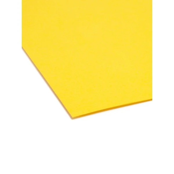 Smead Reinforced Top Tab Colored File Folders, Straight Tabs, Letter Size, 0.75" Expansion, Yellow, 100/Box 16 Smead Reinforced Top Tab Colored File Folders, Straight Tabs, Letter Size, 0.75" Expansion, Yellow, 100/Box - Image 14
