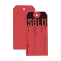 Avery Sold Tags, Paper, 4.75 X 2.38, Red/Black, 500/Box -Office Supplies Shop e176444a53c942029c312d416cf595cde8