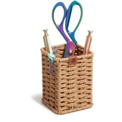 U Brands Woven Pencil Cup -Office Supplies Shop e2ed45ef2984c831b3a71af0d288b4706b