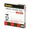 Scotch ATG Adhesive Transfer Tape, Permanent, Holds Up To 0.5 Lbs, 0.5" X 36 Yds, Clear