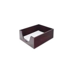 Carver™ Carver Double-Deep Hardwood Stackable Desk Trays, 1 Section, Legal Size Files, 10.13" X 12.63" X 5", Mahogany -Office Supplies Shop e41cf33830a53434735cd8c75bd95af33a