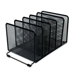 Universal Deluxe Mesh Stacking Sorter, 5 Sections, Letter To Legal Size Files, 14.63" X 8.13" X 7.5", Black -Office Supplies Shop e4879d9ab21a3ee356f8804a7afda384a8