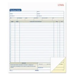 TOPS Purchase Order Book, 22 Lines, Two-Part Carbonless, 8.38 X 10.19, 50 Forms Total