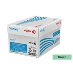 Xerox™ Xerox Vitality Pastel Color Multi-Use Printer & Copier Paper, Letter Size (8 1/2" X 11"), 5000 Total Sheets, 20 Lb, FSC Certified, 30% Recycled, Green, 500 Sheets Per Ream, Case Of 10 Reams -Office Supplies Shop e4ad0be01eeafbbb0cb2b2f5ca8c5c6497