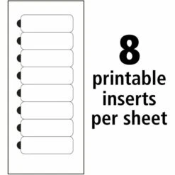 Avery The Mighty Badge Name Badge Holder Kit, Horizontal, 3 X 1, Inkjet, Silver, 4 Holders/32 Inserts -Office Supplies Shop e603c7968dfa474e26a84310292f370f5d