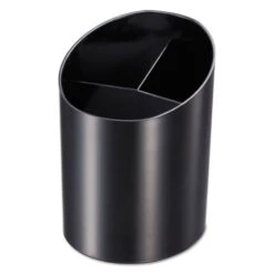 Officemate Recycled Big Pencil Cup, Plastic, 4.25 X 4.5 X 5.75, Black